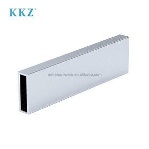 Kz חדרי אמבטיה נירוסטה 10 x30mm צינור תמיכה מרובע צינור מקלחת זכוכית הזזה דלת מסילה - Product Image 2