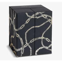Boîte Calendrier de l'Avent de Noël Noire à Tiroirs pour Bijoux (Boucles d'Oreilles, Bagues, Colliers) et Cosmétiques