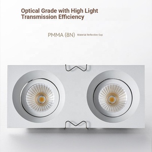 Hiện đại LED thông minh vuông lõm tán ánh sáng vật liệu nhôm nhà khách sạn thương mại COB Spotlight CE 12W - Product Image 3