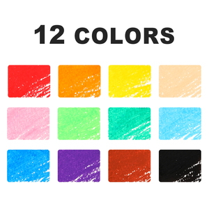Mobee P-3412/12 di alta qualità 12 colori vivaci pastello olio set prezzo di fabbrica all'ingrosso olio pastello set per la pittura principiante - Product Image 2