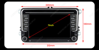 MEKEDE 7 pouces Android écran d'autoradio prise en charge sans fil fonction de lecture de voiture pour les voitures VW unité principale Type universel ADAS DVR caméra