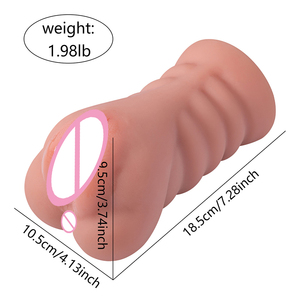 XISE Hot Sales Masturbador de Vagina Artificial Sexo Mujeres Bolsillo Masturbador Masculino Juguetes para Hombres Adultos vibrador medio cuerpo sexo oral - Product Image 6