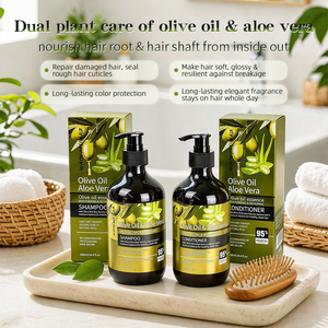 Champú y Acondicionador Naturales a Base de Hierbas OEM, Reparación Profunda del Cabello Dañado, para Cabello Fino y Rizado - Product Image 5