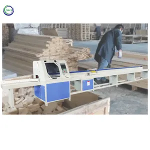 Máquina cortadora de paneles de madera, sierra automática para cortar madera y palés