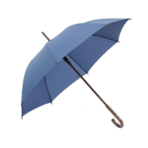 Nhà Máy Cung Cấp Khuyến Mại Biểu Tượng Tùy Chỉnh Windproof Gỗ Xử Lý Sang Trọng Tự Động Mở Gỗ Thẳng Dính Mưa Ô - Product Image 3