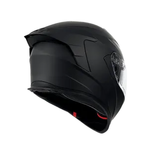 顶级防抱死制动系统摩托车头盔街道头盔，带可拆卸脸颊垫，可清洗衬里头盔，带REVO护罩