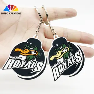 2024 New Item Custom Metal Keychain Customized Design 3d Rubber Anime Rubber 2d Soft PVC Keychain With Custom Logo