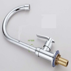 Robinet de cuisine monocommande tout en cuivre, rotation à 360 degrés, moderne, à poser sur comptoir, avec cartouche céramique - Product Image 3