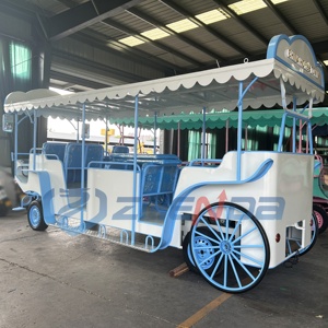 Charrette de tourisme, charrette à chevaux européenne, chariot, calèche, calèche de mariage en forme de citrouille, calèche électrique à chevaux - Product Image 3