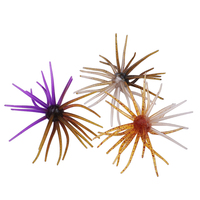 Nouvelle Leurre Souple Bicolore Flottant 20mm 9g, Mini Épineux Artificiel Effet Urchin Marin, Appât Souple en Boule pour Perche et Sunfish