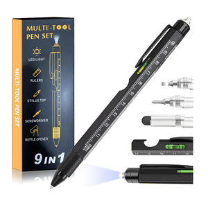 <span class=keywords><strong>Stylo</strong></span> multifonction promotionnel 9-en-1 : ouvre-<span class=keywords><strong>bouteille</strong></span>, lumière LED, tournevis, règle, niveau, <span class=keywords><strong>stylo</strong></span> à bille – Vente en gros - Product Image 1