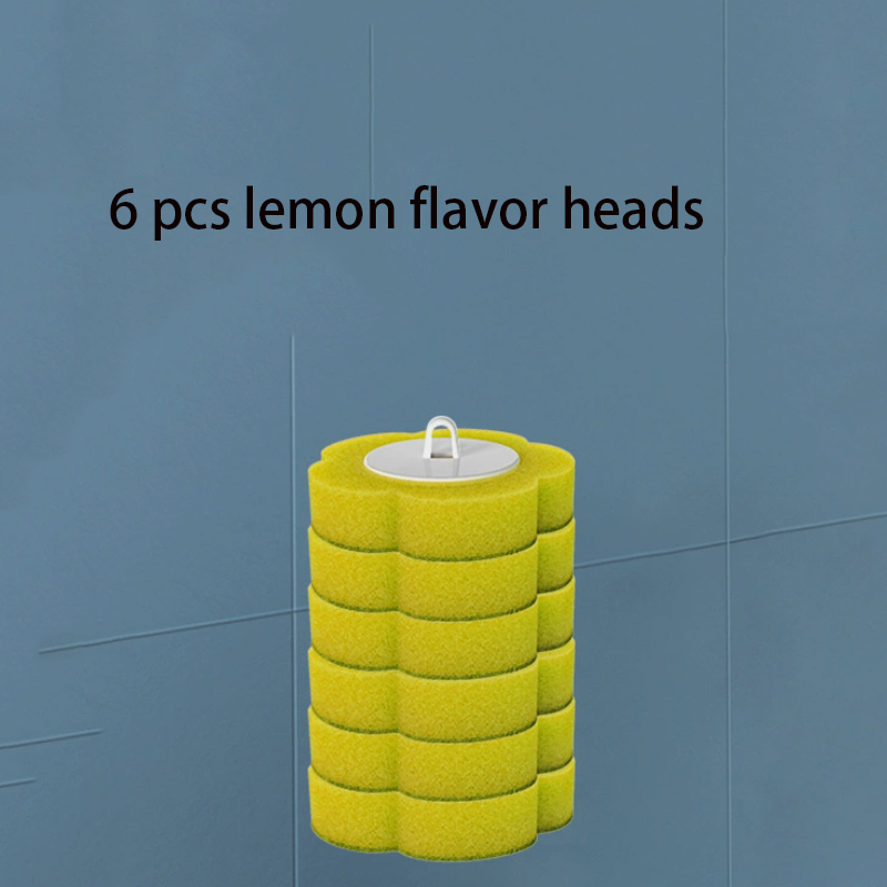 Yellow lemon flavor brush heads 6 pack