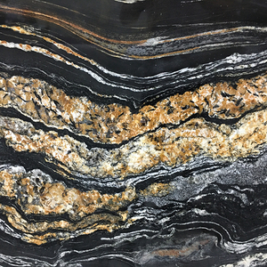 Dalles de granit naturel poli brésilien Nero Volcano - Product Image 2