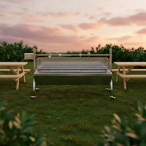 <span class=keywords><strong>Nueva</strong></span> <span class=keywords><strong>Parrilla</strong></span> de Carbón Infrarroja para Exteriores, Resistente, con Ruedas, para Asar Cerdos, Corderos y Pollos Enteros - Product Image 1