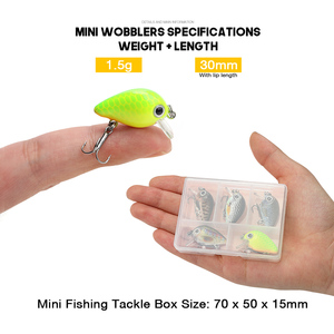 5 Pezzi/Scatola Esca Galleggiante 3cm 1.5g Crankbait per <span class=keywords><strong>Pesca</strong></span> in Profondità con <span class=keywords><strong>Ami</strong></span> <span class=keywords><strong>VMC</strong></span> Esca Artificiale Attrezzatura <span class=keywords><strong>da</strong></span> <span class=keywords><strong>Pesca</strong></span> - Product Image 2