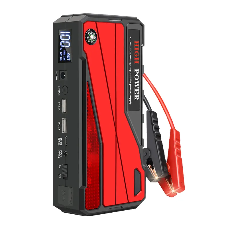 Schlussverkauf langlebige Auto-Notfall-Booster Power Bank tragbare USB-Ladestation Sprunghalterung für Lkw und Motorrad mit LED-Licht
