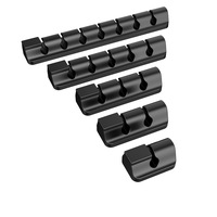 Organizador de Cables de Silicona, Organizador de Cables Antienredos, Soporte para Cables de Escritorio, para Cables de Carga USB, Gestión de Auriculares
