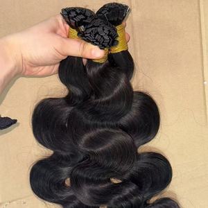 Extensiones de Cabello Humano Remy Virgen Natural con Punta K, Ondulado y Liso, Cutícula Alineada, Venta al por Mayor - Product Image 6