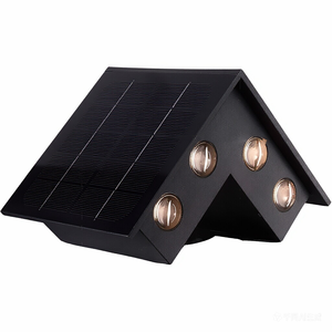 Lámpara de Pared LED Solar Cuadrada Impermeable IP65 2700K para Jardín Exterior, Patio, Valla, Esquina, NJ-B032 - Product Image 2