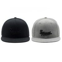 Tamaño personalizado niño espiga ala plana levantado 3D bordado Logo Flex Fit gorras de béisbol sombreros