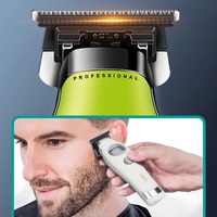 Tondeuse à cheveux professionnelle VGR V-880T, moteur sans balais, tondeuse corporelle, base de charge, tondeuse électrique pour hommes