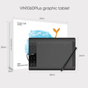 แท็บเล็ตกราฟิก VINSA 1060Plus ขนาด 10x6 นิ้ว พร้อมปากกาไร้สายสำหรับวาดภาพ - Product Image 3