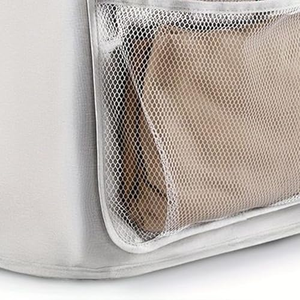 Panier de rangement pliable en tissu de bambou grande capacité avec couvercle et sac intérieur amovible pour vêtements sales - Product Image 5