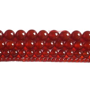 Perles d'agate <span class=keywords><strong>rouge</strong></span> naturelle en vrac, rondes/circulaires, pour la fabrication de bijoux DIY, bracelets semi-finis, vente en gros, directement de l'usine - Product Image 5
