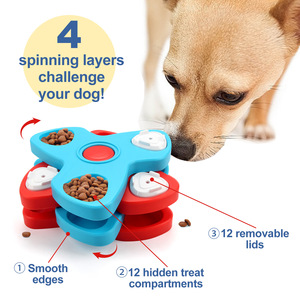 Tazón <span class=keywords><strong>de</strong></span> Alimentación Lenta para Mascotas, Disco Giratorio Antideslizante y Anti-Asfixia para <span class=keywords><strong>Perros</strong></span> y Gatos, Entrenamiento <span class=keywords><strong>de</strong></span> Inteligencia Interactiva, Estimulación Mental - Product Image 2