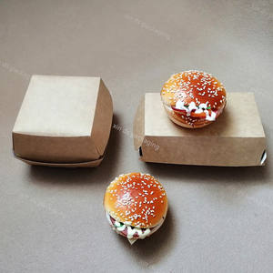 Boîte d'emballage <span class=keywords><strong>à</strong></span> <span class=keywords><strong>emporter</strong></span> <span class=keywords><strong>de</strong></span> <span class=keywords><strong>restaurant</strong></span> imprimé <span class=keywords><strong>de</strong></span> logo personnalisé taille usine frites hamburger burger poulet frit avec gaufrage - Product Image 1