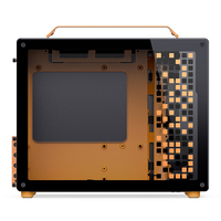 Boîtier PC JONSBO Z20 de bonne qualité, version en verre trempé orange/noir, compatible avec les refroidisseurs 240AIO H160mm, carte mère M-ATX