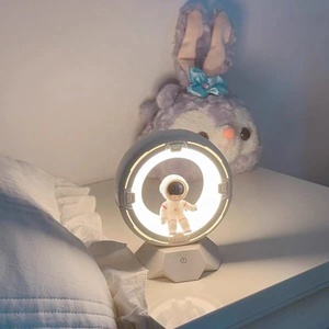Creative Astronaut LED Night <b>Light</b> Rechargeable Touch Control Mini Desk Lamp White Pink Color for Bedroom Decor - Product Image 5