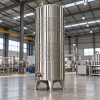 Cuve de Fermentation de Vin Micro-Vinicole SUS304 à Enveloppe Alvéolée 500L 1000L 2000L, Équipement de Vinification, Rapport d'Essai, ISO 9001