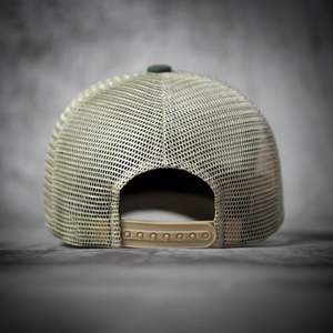 Casquette de camionneur verte en maille avec logo brodé sur le panneau avant, 6 panneaux, réglable, unisexe, décontractée, 100 % coton - Product Image 5