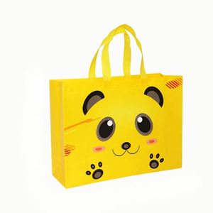 Sacs réutilisables, sacs d'épicerie non tissés avec poignées, sacs fourre-tout portables en tissu, en gros - Product Image 1