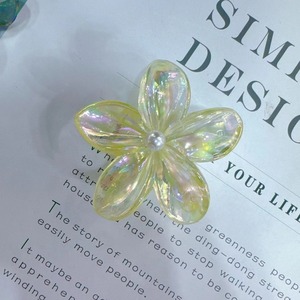 Summer <strong>Fantasy</strong> Women's Half <strong>Hair</strong> Clips Colorful Plumeria <strong>Hair</strong> Claws Back Head Bun Shark Clips Plastic Party Vacation Style - Product Image 4