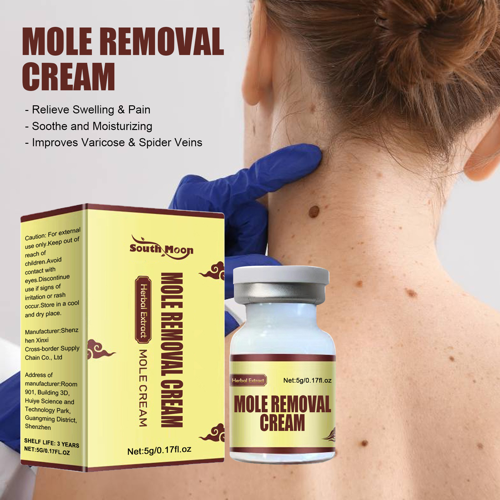 Hot Sale Wart Remover Ointment Natural Ingredient Removal Tag Harmless Skin Improvement Wart Remover Cream