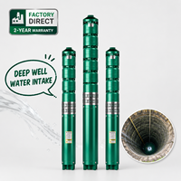 Pompe à eau submersible pour puits profond, pompe verticale submersible multi-étages pour puits profond