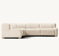Meubles de salon de style américain de luxe canapé inclinable électrique canapé en bois en forme de L sectionnel cadre en bois massif fauteuil inclinable