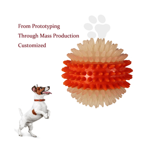 Cartoon Classic Luxury Dog Squeak Toys Eco-Friendly TPR Durable Soft Spike <b>Balls</b> Waterproof Trending OEM Interactive <b>Bounce</b> - Product Image 2