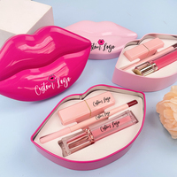 Kits Lèvres Véganes 3-en-1 Marque Blanche – Gloss, Crayon à Lèvres et Huile à Lèvres – Ensemble Maquillage Lèvres Mat – Combo Rouge à Lèvres, Crayon et Gloss