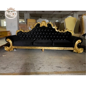 Venta al por mayor barato de lujo boda real oro blanco chaise lounge trono sillas diseños - Product Image 2