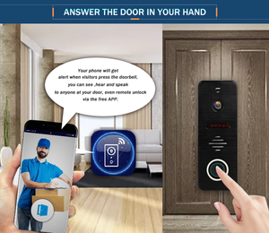 <span class=keywords><strong>Videoportero</strong></span> Inteligente para el Hogar con Pantalla Táctil de 10 Pulgadas, ABS, 1080P HD, Resistente al Agua, con IP, SIP y <span class=keywords><strong>WiFi</strong></span> - Product Image 2