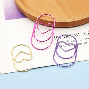 50 mét nhiều tùy chọn màu sắc tình yêu hình trái tim kẹp giấy khổng lồ hình trái tim kim loại kẹp giấy - Product Image 3