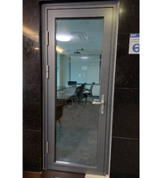 Nouvelle conception, porte en verre pivotante à 180 degrés entièrement ouverte en alliage d'aluminium, double vitrage trempé, sécurité, taille personnalisée, marque allemande