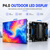 Pantalla LED de Alquiler para Exteriores R&E Ultra Delgada y Ligera, Pantalla de Fondo para Escenario P4, Video Wall de Aluminio Fundido a Presión, IP65 Impermeable