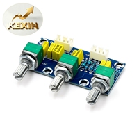 Carte de préampli à contrôle de tonalité passif XH-M802, panneau avant avec réglage des basses et des aigus, produit fini HIFI Audiophile