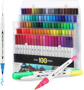 Pennarello <span class=keywords><strong>per</strong></span> <span class=keywords><strong>pennelli</strong></span> <span class=keywords><strong>ad</strong></span> acquerello colorato a 100 colori pennello <span class=keywords><strong>per</strong></span> calligrafia con imballaggio allentato personalizzato e pennarello Fineliner - Product Image 2