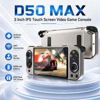 Console de Jeu Vidéo D50 MAX avec Écran Tactile IPS 5 Pouces, Android, WiFi, Hall Rocker, Batterie 5000 mAh – Nouveauté 2026, Idéal Cadeau