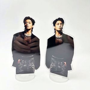 Hot Stock Kpop Character Standing <b>Card</b> Acrylic Display Rack Small <b>Card</b> Picture Frame Plastic Desktop Gift Rack for <b>Table</b> Use - Product Image 5